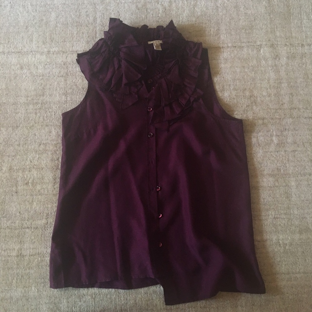JCrew Ruffle Tank Blouse